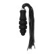 Plug con cola ouch whip with sliced silicone dildo negro Vibrashop