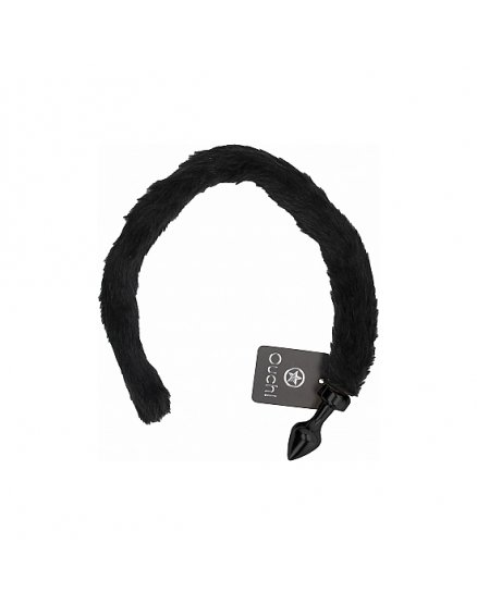 Plug con cola ouch kitty tail negro Vibrashop