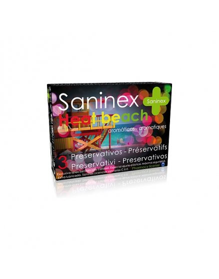 SANINEX PRESERVATIVOS HEAT BEACH 3UDS VIBRASHOP