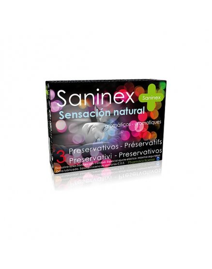 SANINEX PRESERVATIVOS NATURAL SENSATION 3UDS VIBRASHOP