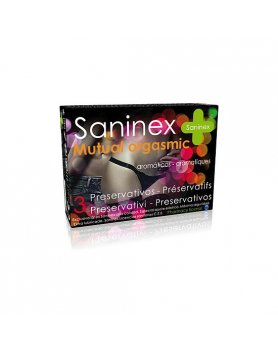 SANINEX PRESERVATIVOS  MUTUAL ORGASMIC 3UDS VIBRASHOP