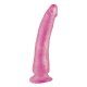 basix pene de gelatina slim 19 cm rosa VIBRASHOP