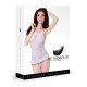 BABYDOLL BLANCO CON PERLAS Y TANGA A JUEGO VIBRASHOP