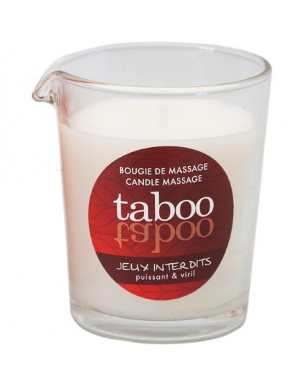 TABOO VELA DE MASAJE PARA ÉL JEUX INTERDITS AROMA LIQUEN SALVAJE VIBRASHOP