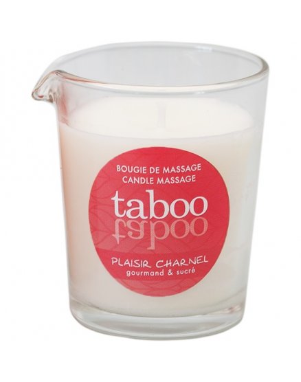 TABOO VELA DE MASAJE PARA ELLA PLAISIR CHARNEL AROMA FLOR DE CACAO VIBRASHOP