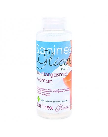 SANINEX EXTRA LUBRICANT GLICEX 4 IN 1 MULTIORGASMIC WOMAN 100ML VIBRASHOP