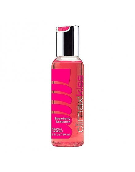 Lubricante Con Base De Agua Climax Kiss Sabor Fresa 59 Ml En Vibrashop