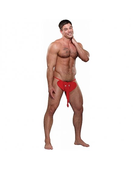 MALE POWER TANGA ELEFANTE ROJO VIBRASHOP