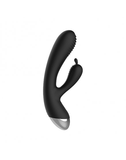 Vibrador Rabbit Shots E-Stimulation Negro Vibrashop