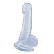 basix pene de gelatina succion transparente 18 cm VIBRASHOP