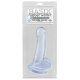 basix pene de gelatina succion transparente 18 cm VIBRASHOP