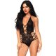 Body lingerie strappy halter negro Vibrashop