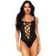 Body lingerie opaque thong teddy negro Vibrashop