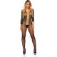 Body lingerie enterizo malla negro Vibrashop