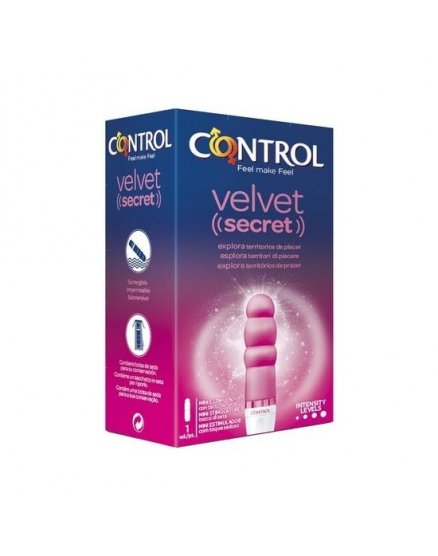 Vibrador Control Velvet Secret mini rosa VIBRASHOP