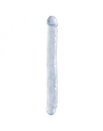 BASIX PENE DOBLE DE GELATINA TRANSPARENTE 34 CM VIBRASHOP