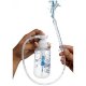 PUMP ACTION ENEMA BOTELLA CON DOSIFICADOR - TRANSPARENTE VIBRASHOP