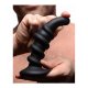 COILED SWIRL VIBRADOR ANAL SILICONA CON MANDO - NEGRO VIBRASHOP