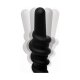 COILED SWIRL VIBRADOR ANAL SILICONA CON MANDO - NEGRO VIBRASHOP