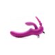 REGAL RIDER TRIPLE G ARNÉS CON DILDO VIBRADOR DE SILICONA - MORADO VIBRASHOP