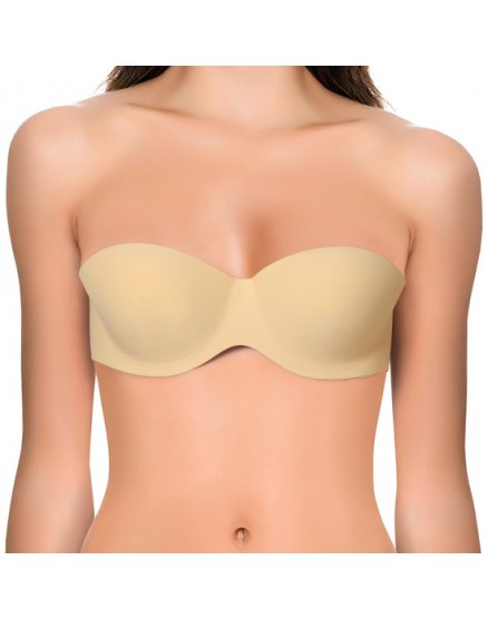 INVISIBLE BRA STRAPLESS CLÁSICO AUTOADHESIVO - COLOR BEIGE VIBRASHOP