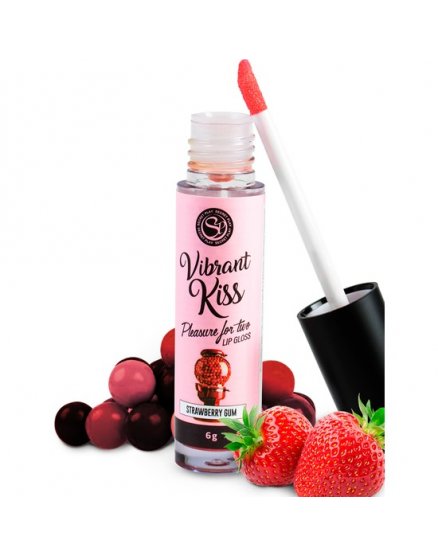 LIP GLOSS VIBRANT KISS - CHICLE DE FRESA VIBRASHOP