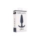 GILLES MEDIUM CORK PLUG ANAL SILICONA - NEGRO VIBRASHOP