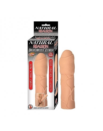 NATURAL REALSKIN UNCIRCUMCISED XTENDER VIBRASHOP