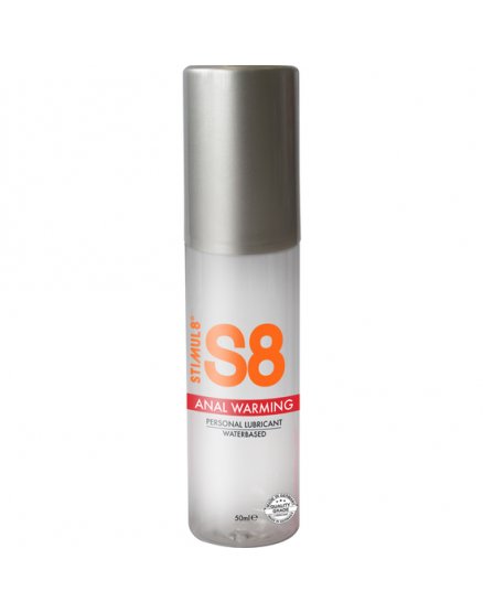 S8 LUBRICANTE ANAL BASE DE AGUA EFECTO CALOR 50ML VIBRASHOP