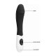 RIBBED VIBRADOR SILICONA NEGRO VIBRASHOP