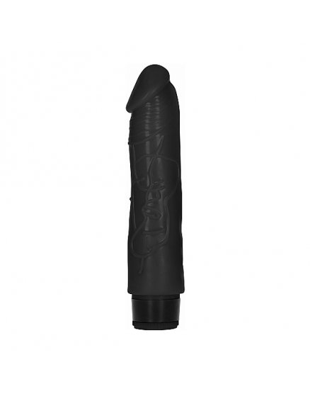 GC PENE VIBRADOR THICK REALÍSTICO 20CM - NEGRO VIBRASHOP