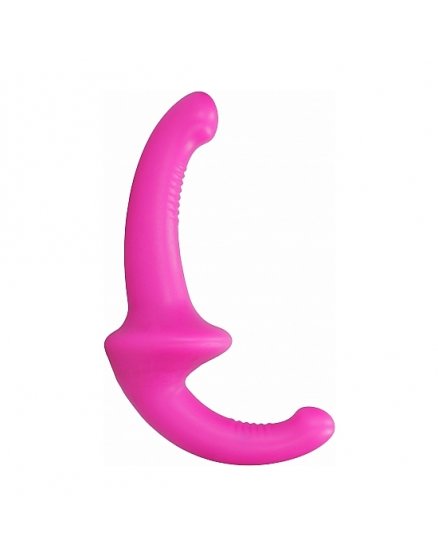 DILDO CON ARNÉS SIN SUJECCIÓN SILICONA - ROSA VIBRASHOP