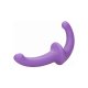 DILDO CON ARNÉS SIN SUJECCIÓN SILICONA - MORADO VIBRASHOP