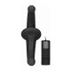 DILDO VIBRADOR CON ARNÉS SIN SUJECCIÓN SILICONA - NEGRO VIBRASHOP