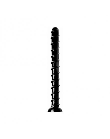 DILDO ANAL SWIRL HOSE NEGRO 4 CM VIBRASHOP