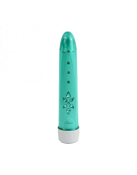 CLIMAX CRISTAL VIBRADOR 6X - TURQUESA VIBRASHOP