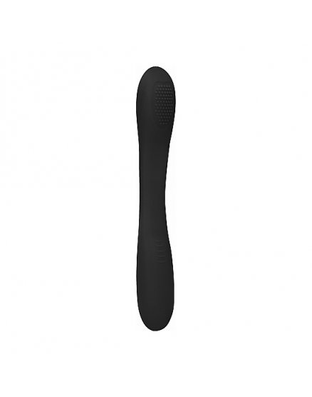 VIBRADOR FLEXIBLE DOBLE PENETRACIÓN - NEGRO VIBRASHOP