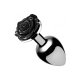 PLUG ANAL MEDIANO CON GEMA - NEGRO VIBRASHOP