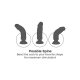 PENE VIBRADOR REALÍSTICO 25x6,4CM - MULATO VIBRASHOP