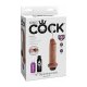 KING COCK PENE EYACULADOR 18CM - MULATO VIBRASHOP