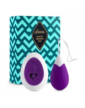 FEELZTOYS - ANNA HUEVO VIBRADOR CONTROL REMOTO - MORADO VIBRASHOP