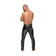 PANTALONES EFECTO MOJADO CON PLIEGUES PVC - NEGRO VIBRASHOP