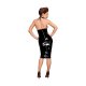 VESTIDO PECHOS DESCUBIERTOS PVC - NEGRO VIBRASHOP