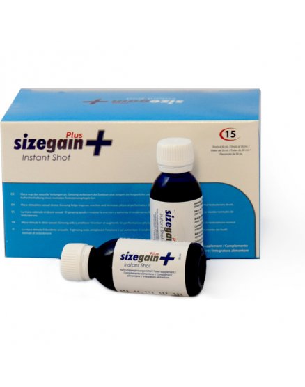 SIZEGAIN PLUS INSTANT SHOT 15 UNIDADES VIBRASHOP