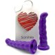 SANINEX LOVE ME - BUTT PLUG & DILDO XXL CON BASE SUCCIÓN - MORADO VIBRASHOP