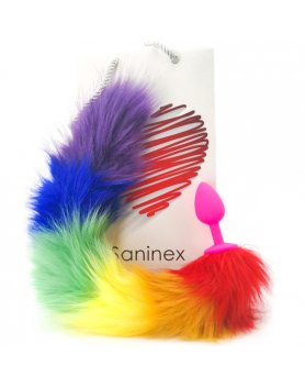 SANINEX SENSATION - PLUG COLA ARCOIRIS UNISEX VIBRASHOP