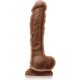 COLOURS DUAL DENSITY PENE SILICONA 24CM - CARAMELO VIBRASHOP