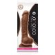 COLOURS DUAL DENSITY PENE SILICONA 24CM - CARAMELO VIBRASHOP