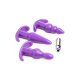 KIT DE 4PZS PLUG ANAL VIBRADOR - MORADO VIBRASHOP