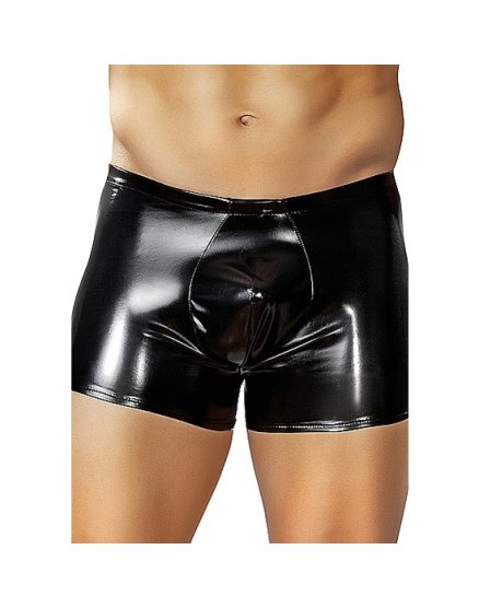 MALE POWER BOXER EFECTO LATEX NEGRO VIBRASHOP